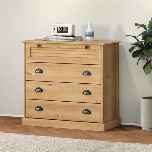vidaXL Ladekast VIGO 80x40x76 cm massief grenenhout, Kinderen en Baby's, Kinderkamer | Commodes en Kasten, Nieuw, Verzenden