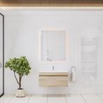Badkamermeubelset Gliss Design Anelius 80cm Grey Oak (Keuze, Ophalen of Verzenden, Nieuw, Bad