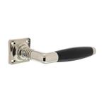 DEURKRUK TON BASIC MET ROZET 38X38X6MM NIKKEL/EBBENHOUT, Doe-het-zelf en Verbouw, Hang- en Sluitwerk, Verzenden, Nieuw