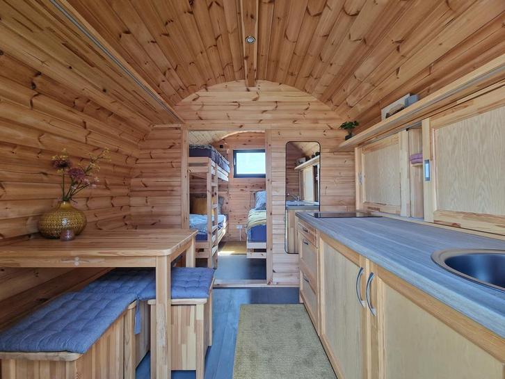 Camping Barrel | Glamping Accommodatie | Natuurhuisje, Tuin en Terras, Tuinhuizen, 200 tot 400 cm, 1 raam, 250 tot 500 cm, Nieuw