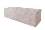 Chesterfield bedbank EXTRAVAGANCIA 140cm champagne greige, Huis en Inrichting, Ophalen of Verzenden, Nieuw
