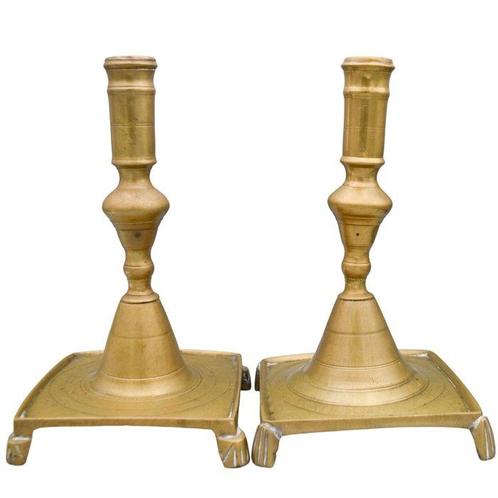 Kaarsenhouder Barok XVIII eeuw (2) - Brons, Antiek en Kunst, Antiek | Overige Antiek