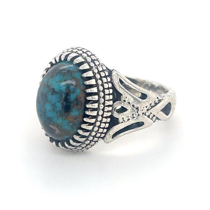 Zilver - Ring - Turquoise, Antiek en Kunst, Kunst | Niet-Westerse kunst