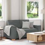 vidaXL 2-zitsbank Donkergrijs 120 cm Stof, Huis en Inrichting, Banken | Bankstellen, Verzenden, Nieuw, Tweepersoons, Stof