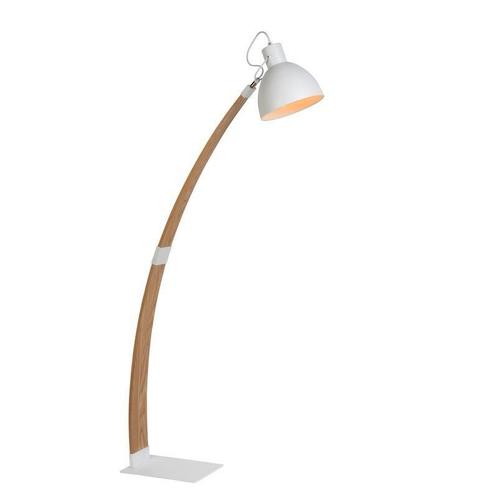 Design staande leeslamp Curf, wit, Huis en Inrichting, Lampen | Vloerlampen, Nieuw, Hout, 150 tot 200 cm, Ophalen of Verzenden