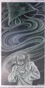 Spotprent over de luidende klokken voor Hitlers verkiezi..., Antiek en Kunst, Verzenden