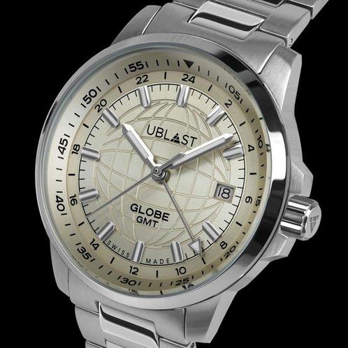 Ublast - Globe GMT - Swiss Made - REF.UBGLO40CHA - Ltd, Sieraden, Tassen en Uiterlijk, Horloges | Heren