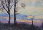 Émile Louis Thivier (1858-1922) - Sunset, Antiek en Kunst, Kunst | Schilderijen | Klassiek