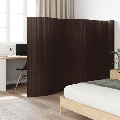vidaXL Kamerscherm 165x800 cm bamboe donkerbruin, Huis en Inrichting, Woonaccessoires | Kamerschermen, Nieuw, Verzenden