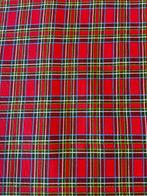 Exclusieve Schotse tartan stof rode achtergrond zonder, Antiek en Kunst