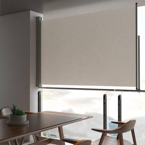 vidaXL Tuinscherm uittrekbaar 160x300 cm crèmekleurig, Tuin en Terras, Zonneschermen, Nieuw, Verzenden