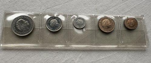 Nederland. Jaarset 1971 in plastic strip uitgegeven door s, Postzegels en Munten, Munten | Nederland