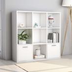 vidaXL Boekenkast 98x30x98 cm bewerkt hout wit, Huis en Inrichting, Kasten | Boekenkasten, Verzenden, Nieuw, 50 tot 100 cm, Minder dan 100 cm