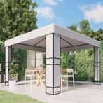 vidaXL Prieel met dubbel dak 3x3 m wit, Tuin en Terras, Verzenden, Nieuw