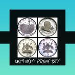 Uganda. 5 Shillings 1969 Crowned crane  & 2 Shillings 1969, Postzegels en Munten