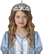 Tiara Zilver Meisje Met Blauw Diamanten Kind, Verzenden, Nieuw