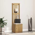 vidaXL Kapstok SANDNES 45x40x159,5 cm massief grenenhout, Verzenden, Nieuw