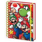 Notitieboek Super Mario - A5 Gelinieerd Ringband - Toad & Yo, Diversen, Nieuw, Ophalen of Verzenden