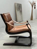 NELO - Fauteuil - Bugholz (beukenhout), Leder -