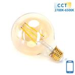 Globe E27 gloeilamp WiFi CCT 2700K-6500K | G95 - warmwit - d, Verzenden, Nieuw