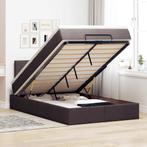 vidaXL Ottoman bed met matras en LEDs 120x200 cm stof, Huis en Inrichting, Verzenden, Nieuw, Twijfelaar, 120 cm