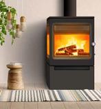 Lacunza Garde houtkachel met 3 zijdig glas! 10 kW, Nieuw, Hout, Vrijstaand, Houtkachel