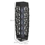 TRUUSK Solarlamp LED Tuinlamp Met Rattan En Lichtsensor, Gri, Verzenden, Nieuw