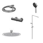 Regendoucheset IVY Bond Opbouw Thermostatisch 30 cm Slim, Ophalen of Verzenden, Nieuw, Chroom, Kraan