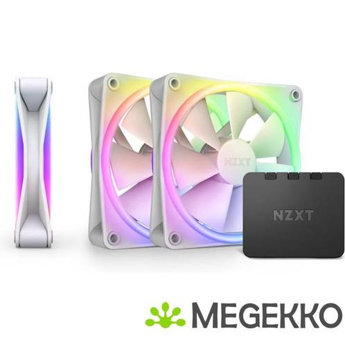 NZXT F120 RGB DUO - 120mm RGB Fan - Triple - White, Computers en Software, Computerkoelers, Nieuw, Verzenden