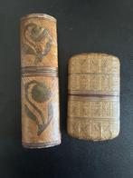 Doos (2) - hooi - Marqueterie de paille