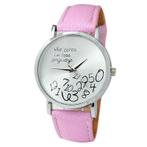 Fako® - Horloge - Who Cares Im Late Anyways - Roze, Verzenden, Nieuw