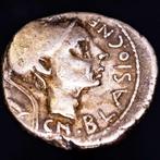 Romeinse Republiek. Cn. Cornelius Blasio Cn. f. Denarius, Postzegels en Munten