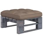 vidaXL Tuinhocker pallet geïmpregneerd grenenhout grijs, Verzenden, Nieuw