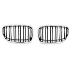 Grill Nieren BMW F20/F21 11-15 Glans Zwart/Chroom Dubbel, Auto-onderdelen, Ophalen of Verzenden, Nieuw