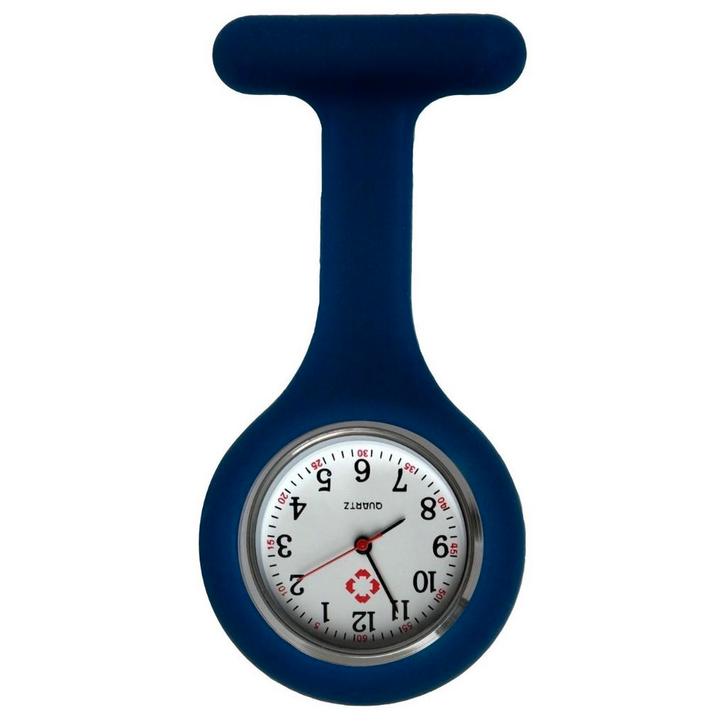 Fako - Verpleegstershorloge - Siliconen Uni - Navy Blauw, Sieraden, Tassen en Uiterlijk, Horloges | Dames, Verzenden