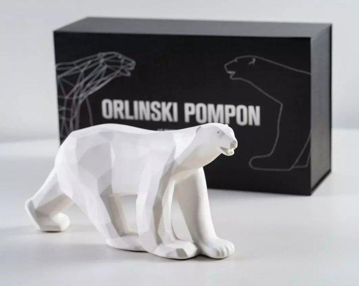 Richard Orlinski (1966) - Ours Pompon x Orlinski Blanc, Antiek en Kunst, Kunst | Designobjecten