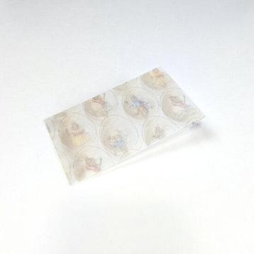 Transparante envelop met patroon 6,5 x 10,5 cm beschikbaar voor biedingen