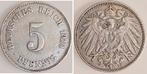 Duitsland 5 Pfennig 1910 J J 012 ss/vz, selten, Verzenden