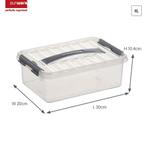Sunware Q-line Opbergbox Transparant/Grijs 4 liter Set van 6, Ophalen of Verzenden, Nieuw