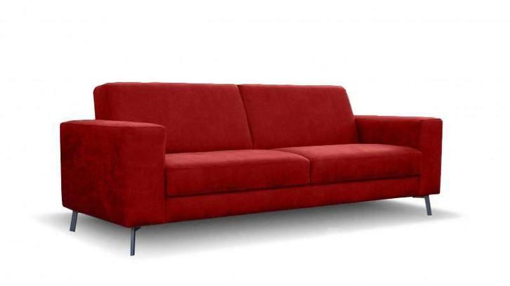 Bankstel Pingjum - rechte banken - Rood, Huis en Inrichting, Banken | Bankstellen, Nieuw, Stof