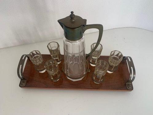 toegeschreven aan serrurier bovy - Drankservies (8) - glas, Antiek en Kunst, Kunst | Designobjecten