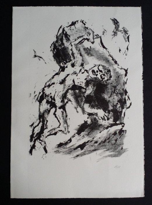 Hans Fronius (1903-1988) - Sisyphos, signed lithograph,, Antiek en Kunst, Antiek | Overige Antiek