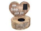 Waxinehouder + fotohouder lichtje voor jou natural / zwart, Ophalen of Verzenden, Nieuw