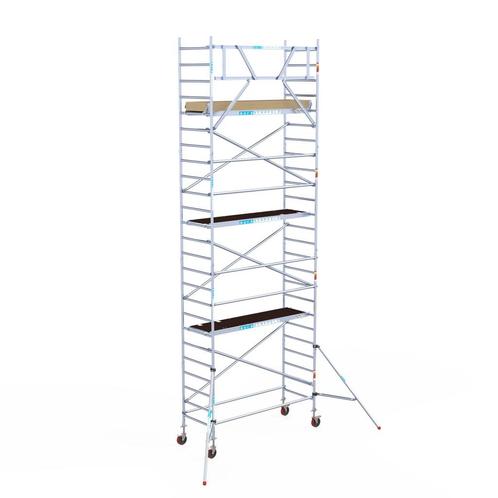 Basic rolsteiger 90 x 8,2m werkhoogte, Doe-het-zelf en Verbouw, Steigers, Rolsteiger of Kamersteiger, Nieuw, 5 meter of hoger