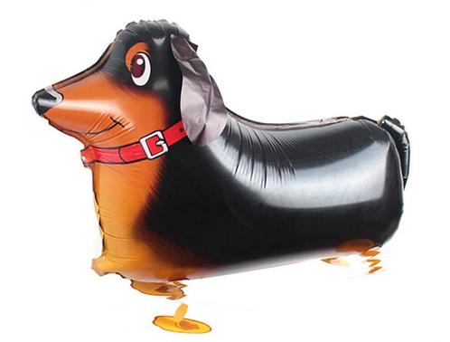 Grote folie ballon in de vorm van een Teckel, Dieren en Toebehoren, Honden-accessoires, Nieuw, Verzenden