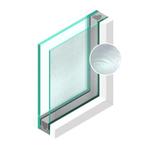 Dubbel glas Figuur Guss antiek blank 4mm - sp - 33.1, Doe-het-zelf en Verbouw, Glas en Ramen, Ophalen of Verzenden, Nieuw