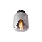 Design plafondlamp zwart met smoke glas - Bliss, Huis en Inrichting, Lampen | Overige, Nieuw, Overige stijlen