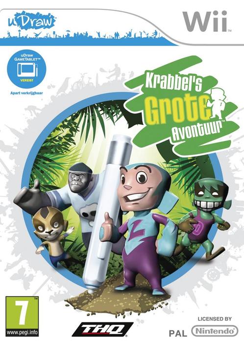 uDraw Doods Big Adventure-Standaard (Wii) Gebruikt, Spelcomputers en Games, Games | Nintendo Wii, Zo goed als nieuw, Ophalen of Verzenden