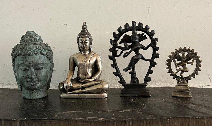 Boeddhistische en HIndoeistische beeldjes - India - Eind 20e, Antiek en Kunst, Kunst | Niet-Westerse kunst