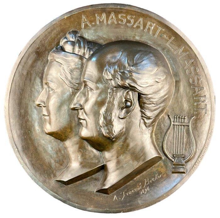 Reliëf, after Ferdinand Barbedienne - Large Bronze Portraits, Antiek en Kunst, Antiek | Keramiek en Aardewerk